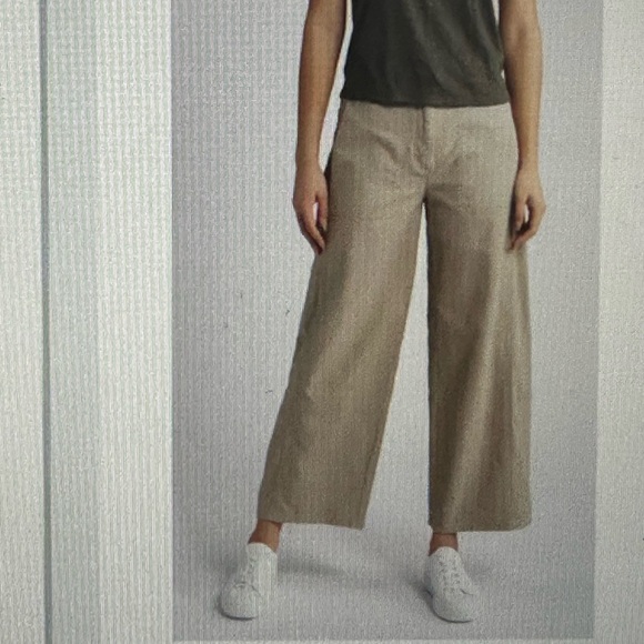 Eileen Fisher Pants - Eileen Fisher Women's Wide Leg Hemp Cropped pants